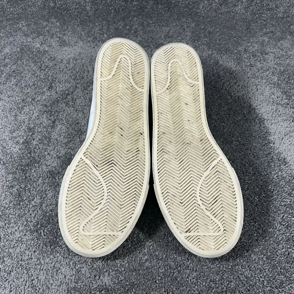 Nike Blazer Low DJ0292-101 Women’s Size 9.5 White Black Platform Shoes Used